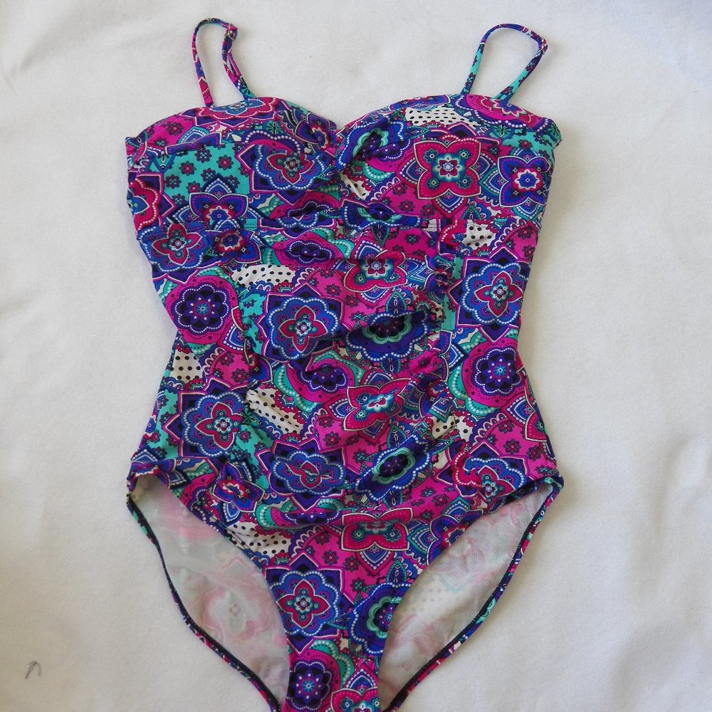 Assets Spanx One Piece Swimsuit, Size Large